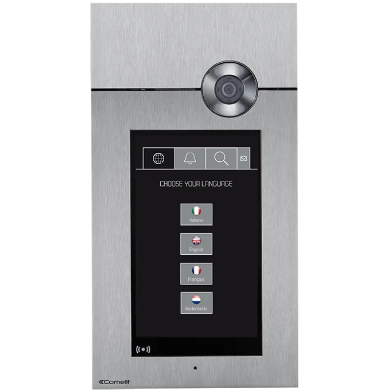 Comelit 3one6 Touch outdoor video intercom unit with multilingual interface and full touchscreen